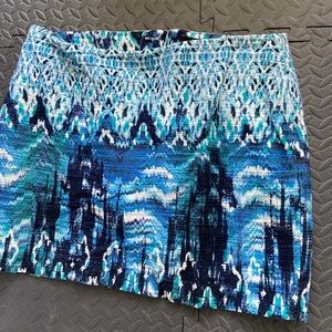HM ocean pattern mini skirt
